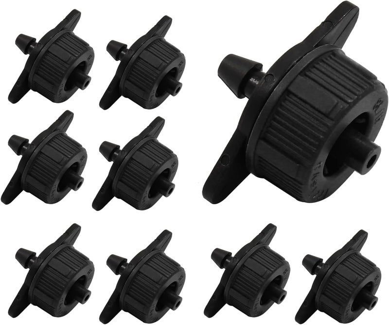 Rierdge 60 Pcs Drip Irrigation Emitters, 1 GPH Pressure Compensating, Minimalist Style, Plastic Material - Image 5
